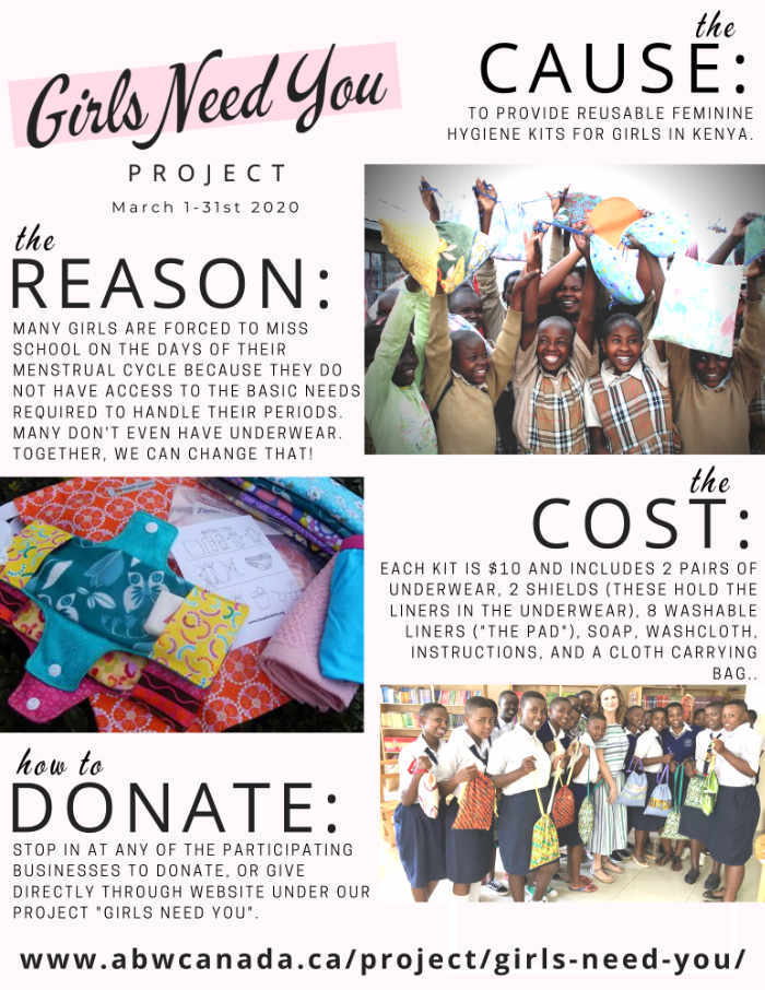 Girls Need You Project Poster for March 2020 Girls Need You Project Poster for March 2020