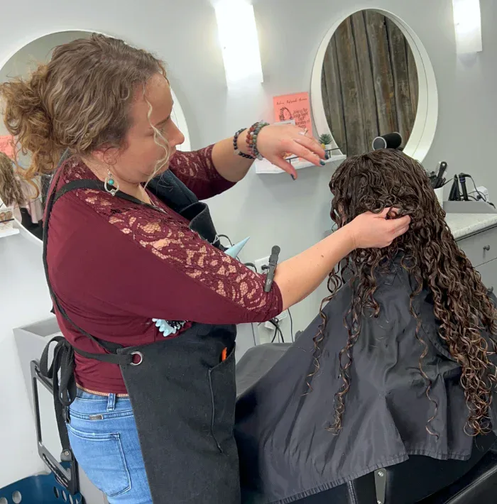 Alexis Says That Each Curl Has Its Own Family - by Sharper Image Hair Salon in Red Deer