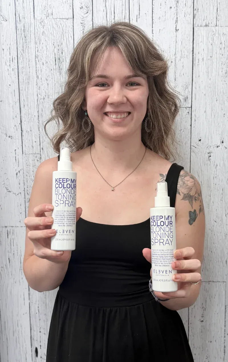 Madi Recommends ELEVEN Australia Keep My Colour Blonde Toning Spray for Aug 2026